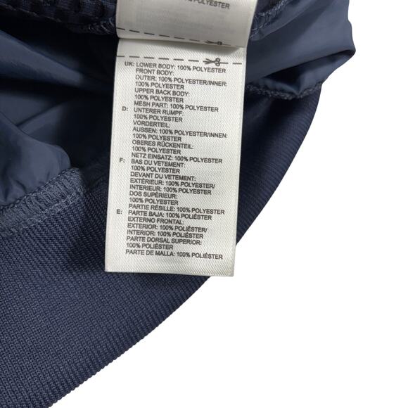 Stella McCartney x Adidas Mesh Knit Windbreaker Jacket Navy Full Zip Women's M - Picture 8 of 9